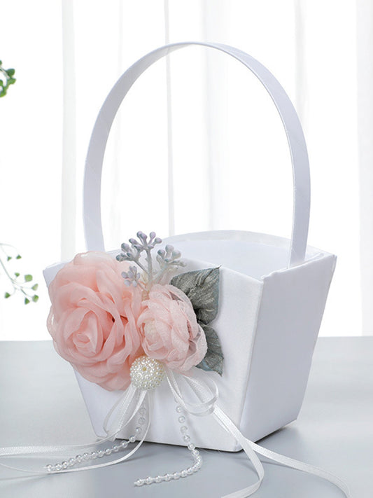 Artificial Flower Decoration Small Flower Basket, LH-5740