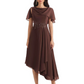 Elegant Tea-length Gown Trending 2026 Styles with Asymmetric Hem