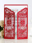 Hot Selling Wedding Laser Hollow Out Invitation, Happiness Gate Greeting Card
