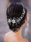 Sparkly Luxury Pearl Rhinestone Double Insert Comb Diamond Hair Accessories for Women