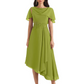 Elegant Tea-length Gown Trending 2026 Styles with Asymmetric Hem