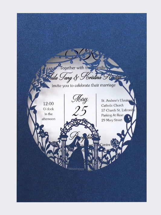 Hot Selling Hollow Out Wedding Invitation, Greeting Card
