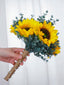 Wedding Flower For The Groom And Bride, Simulated Sunflower Wedding Bouquet
