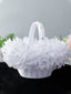 Wedding Flower Basket Pure White Flower Flower Girl Flower Basket