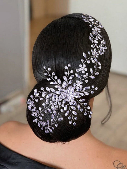 Sparkly Ladies Updo Hair With Rhinestone Headband Hair Accessories for Women