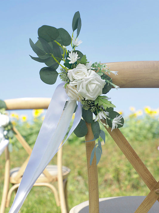 New Outdoor Forest Chair Back Flower Wedding Simple Leaning Back Flowers