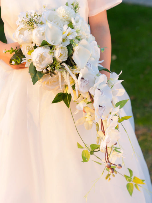 Wedding Flower For The Groom And Bride, Simulated Rose Wedding Bouquet