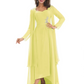 Elegant Asymmetric Neck Long A-Line Chiffon Mother of the Brides Dresses Mom Outfit