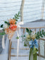 New Artificial Chair Back Flower Outdoor Wedding Banquet Decorative Flower Simulation Fresh Fake Flowers