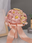 Wedding Flower For The Groom And Bride, Satin Rose Wedding Bouquet