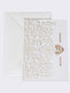 Hot Selling Wedding Greeting Card, Hollow Out Holiday Invitation Letter