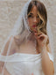 Elegant Simple Handmade Floral Pearls Long Bridal Veil, V127