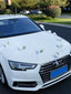 Wedding Car Decoration Flower Mirror Tied Flower
