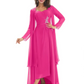 Elegant Asymmetric Neck Long A-Line Chiffon Mother of the Brides Dresses Mom Outfit