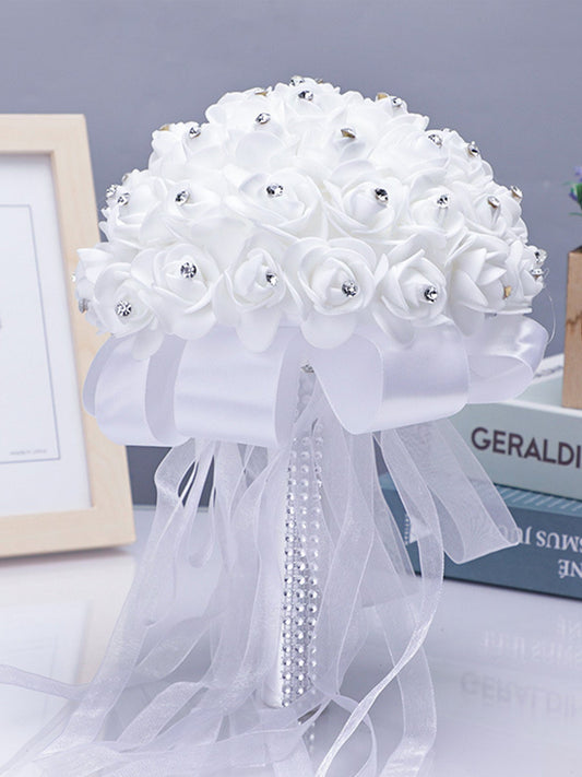 Wedding Flower For The Groom And Bride, Simulated Foam Wedding Bouquet