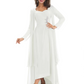 Elegant Asymmetric Neck Long A-Line Chiffon Mother of the Brides Dresses Mom Outfit