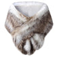 Women Luxury Faux Fur Coat Jackets Wrap Cape Shawl for Wedding Party