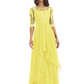 Elegant Lace A-line Chiffon Half Sleeves Mother of the Brides Dresses Floor Length