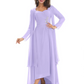 Elegant Asymmetric Neck Long A-Line Chiffon Mother of the Brides Dresses Mom Outfit
