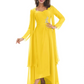 Elegant Asymmetric Neck Long A-Line Chiffon Mother of the Brides Dresses Mom Outfit