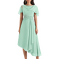 Elegant Tea-length Gown Trending 2026 Styles with Asymmetric Hem