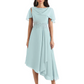 Elegant Tea-length Gown Trending 2026 Styles with Asymmetric Hem