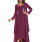 Elegant Asymmetric Neck Long A-Line Chiffon Mother of the Brides Dresses Mom Outfit