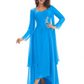 Elegant Asymmetric Neck Long A-Line Chiffon Mother of the Brides Dresses Mom Outfit