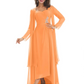 Elegant Asymmetric Neck Long A-Line Chiffon Mother of the Brides Dresses Mom Outfit