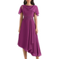 Elegant Tea-length Gown Trending 2026 Styles with Asymmetric Hem
