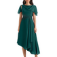 Elegant Tea-length Gown Trending 2026 Styles with Asymmetric Hem