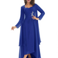 Elegant Asymmetric Neck Long A-Line Chiffon Mother of the Brides Dresses Mom Outfit