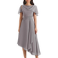 Elegant Tea-length Gown Trending 2026 Styles with Asymmetric Hem