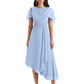Elegant Tea-length Gown Trending 2026 Styles with Asymmetric Hem