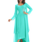 Elegant Asymmetric Neck Long A-Line Chiffon Mother of the Brides Dresses Mom Outfit