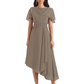 Elegant Tea-length Gown Trending 2026 Styles with Asymmetric Hem