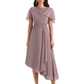Elegant Tea-length Gown Trending 2026 Styles with Asymmetric Hem