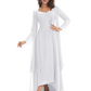 Elegant Asymmetric Neck Long A-Line Chiffon Mother of the Brides Dresses Mom Outfit