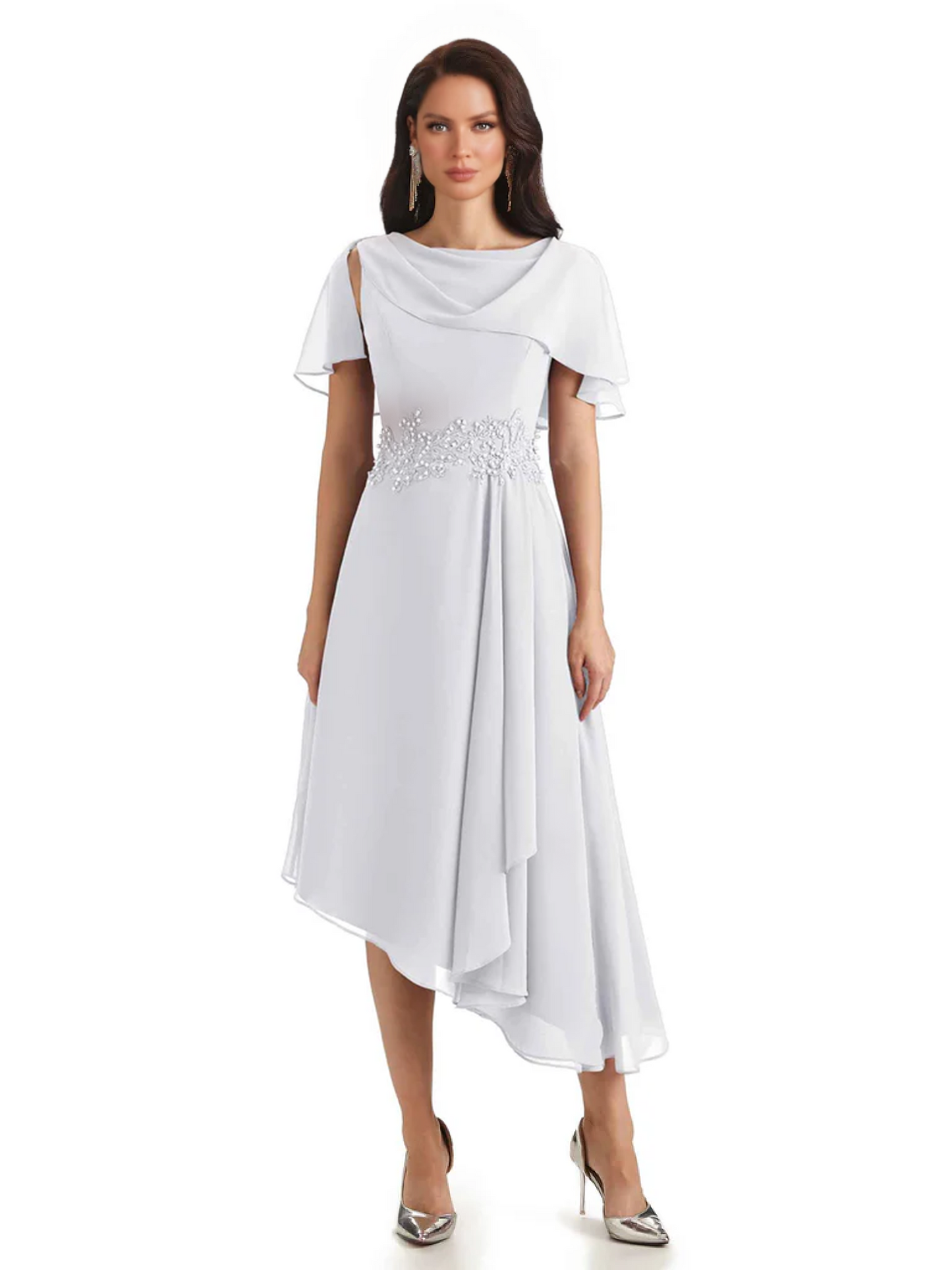 Elegant Tea-length Gown Trending 2026 Styles with Asymmetric Hem