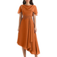 Elegant Tea-length Gown Trending 2026 Styles with Asymmetric Hem
