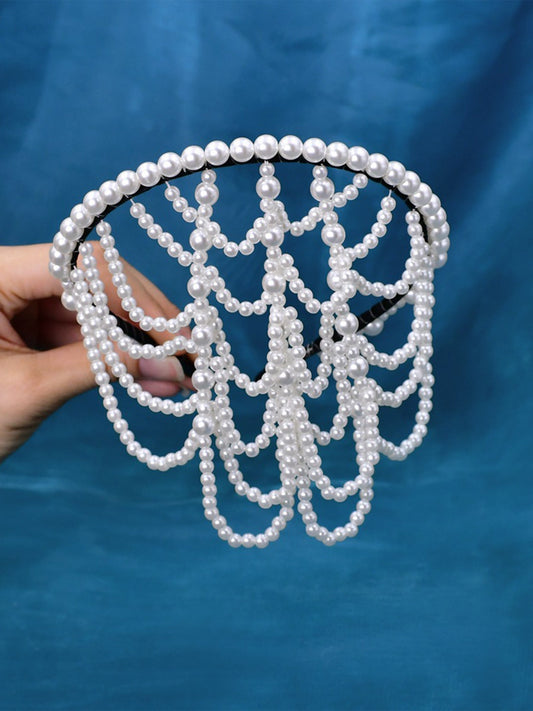 Elegant Tassel Pearl Headdress Accessories for Women