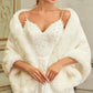Faux Fur Shawl Wrap Stoles for Bridal Wedding Dresses