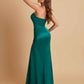 Sexy Soft Satin Mermaid Strapless Floor-Length Mermaid Bridesmaid Dresses