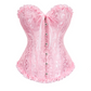 Corset Tops for Women, Bustier Shapewear Lingerie, Lace Waist Push Up Bodysuit