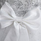 Flower Girls A-line Princess Dress with Bow for Wedding Kids Tutu Dress