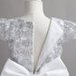 Flower Girls A-line Princess Dress with Bow for Wedding Kids Tutu Dress