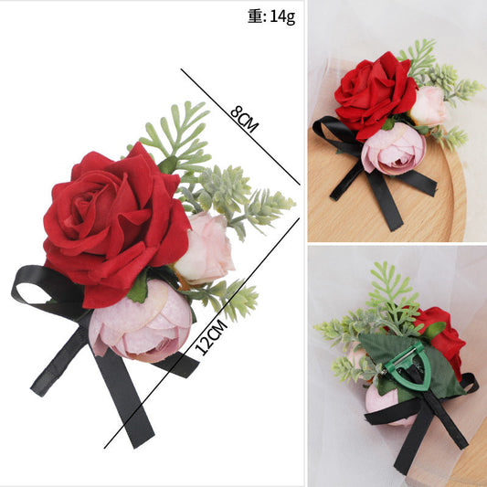 New Wedding Outdoor Wedding Sister Group Wrist Flowers Men Corsage Fresh Flowers