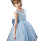 Flower Girls Simple A-line Princess Midi Dress for Wedding Kids Tutu Dress