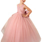 Flower Girls with Bow A-line Princess Gown for Wedding Kids Dress