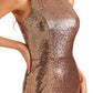 Sparkly Sequin Mermaid Sleeveless Long Wedding Guest Dresses
